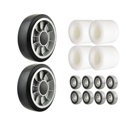 Satz Gummiräder und Rollen...