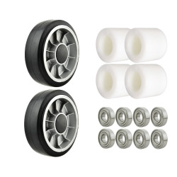 Satz Gummiräder und Rollen...