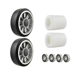 Satz Gummiräder und Rollen...