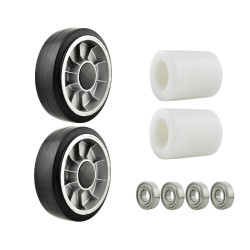 Satz Gummiräder und Rollen...