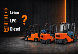 Gabelstapler 2,5 t: Li-Ion, LPG oder Diesel? Welcher Antrieb ist der richtige?